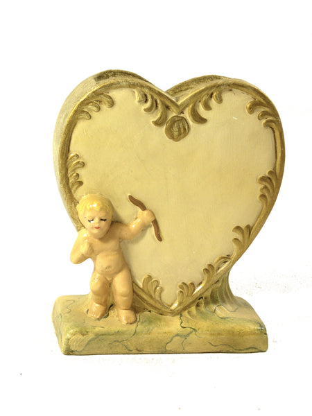 Heart Vase with Cherub- Open Edition - BELLAVINTAGEHOME