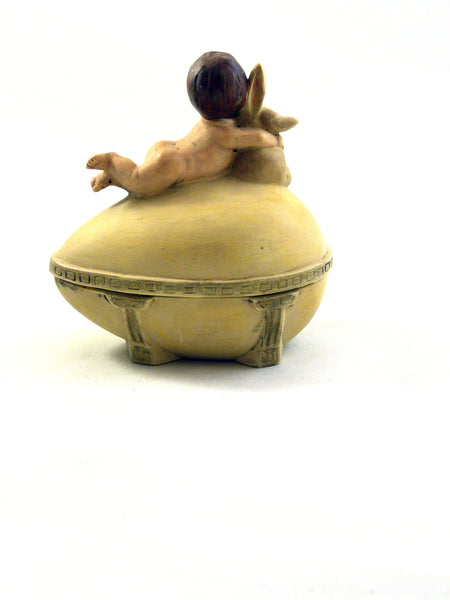 Cherub and Bunny Box - Open Edition - BELLAVINTAGEHOME