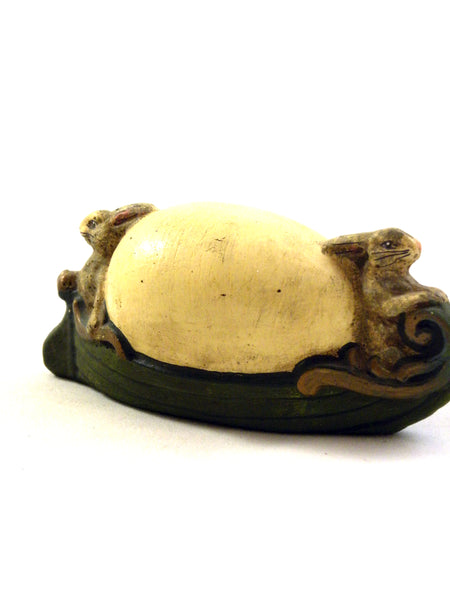 Egyptian Egg with Rabbits- Limited Edition - BELLAVINTAGEHOME