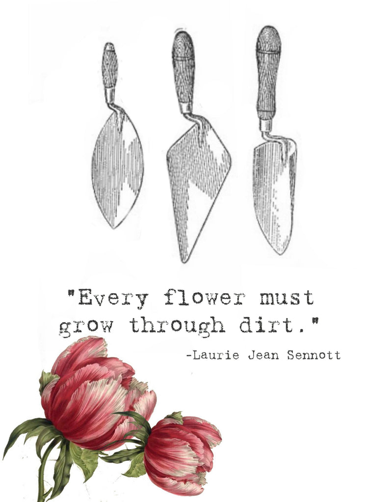 Every Flower....Print, Pillow, Note Cards, Tea Towel, Digital Download - BELLAVINTAGEHOME