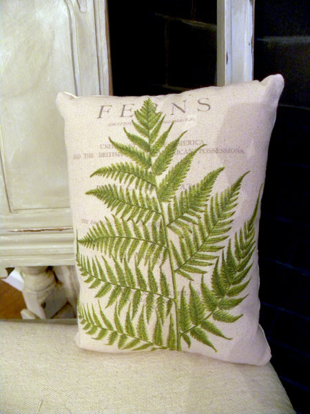 Botanical Fern I  Print,  Pillow, Note Cards, Tea Towel, Digital Download - BELLAVINTAGEHOME