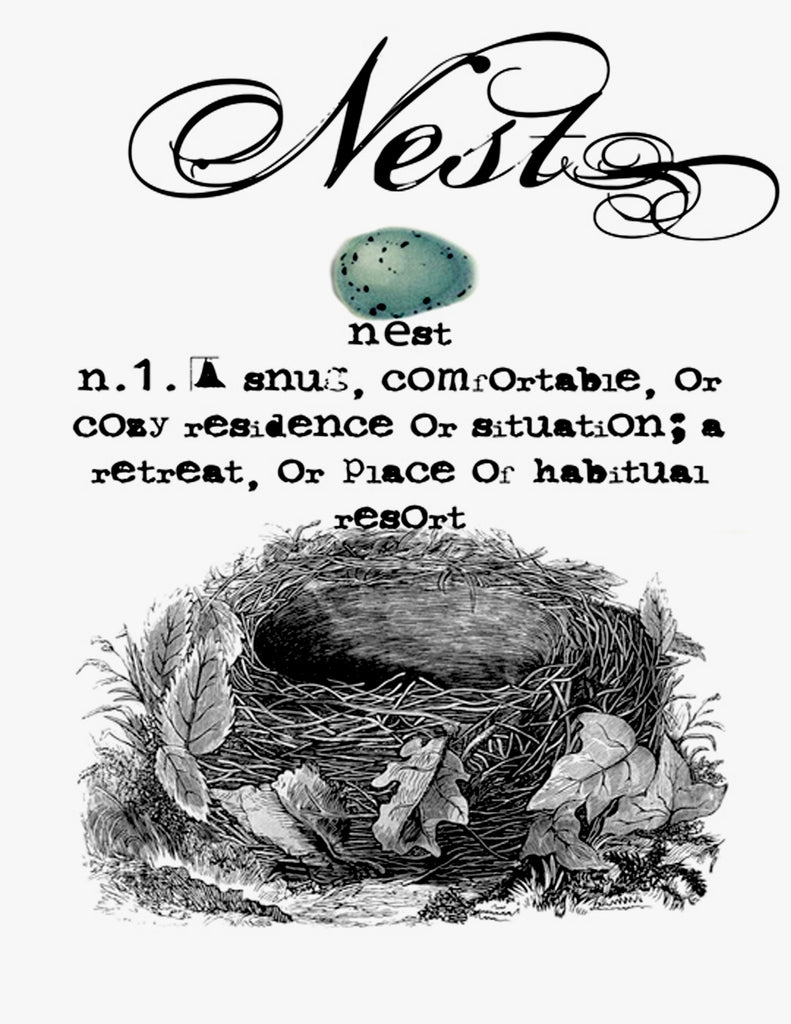 Tea Towel Nest Definition Vertical - BELLAVINTAGEHOME