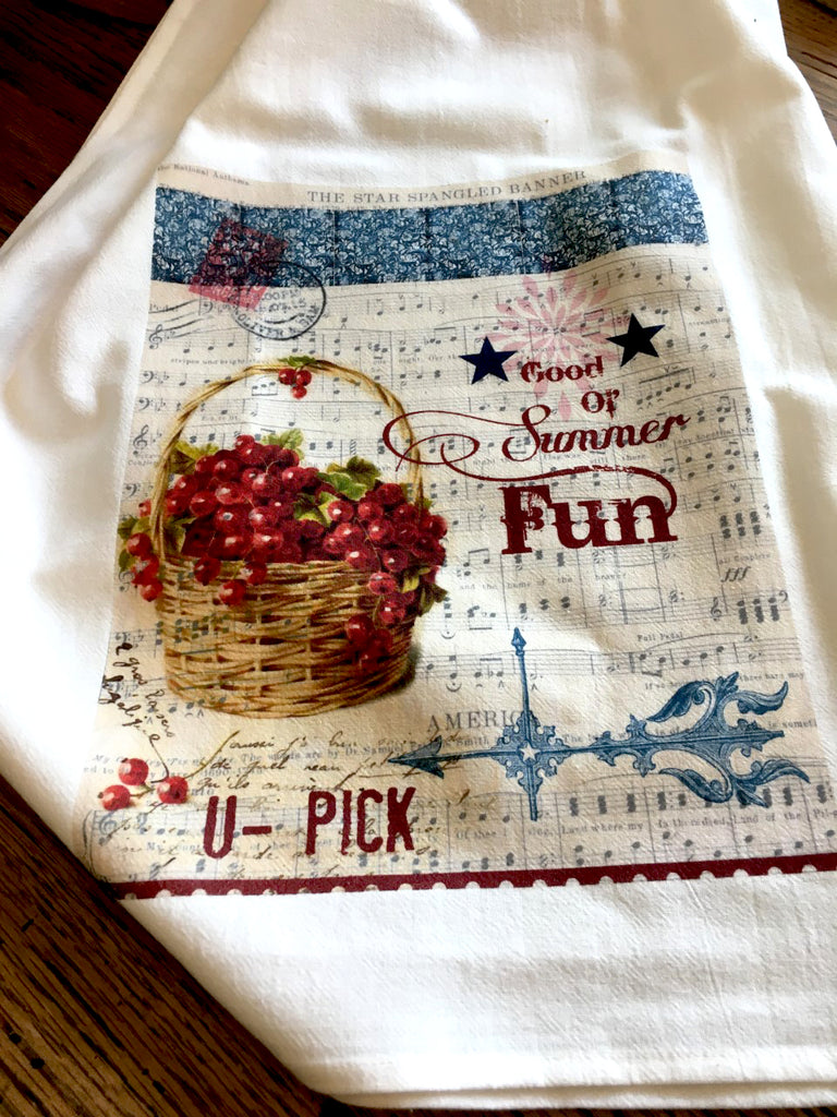 Summer Fun Tea Towel - BELLAVINTAGEHOME