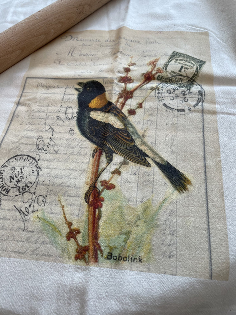 Tea Towel-Boblink - BELLAVINTAGEHOME