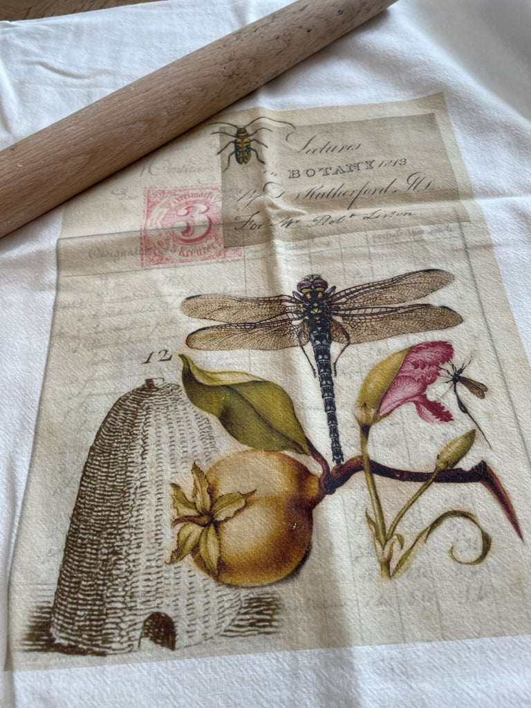 Tea Towel-Botany - BELLAVINTAGEHOME