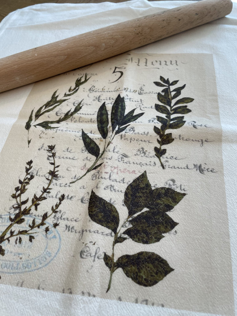 Tea Towel-Herbs - BELLAVINTAGEHOME