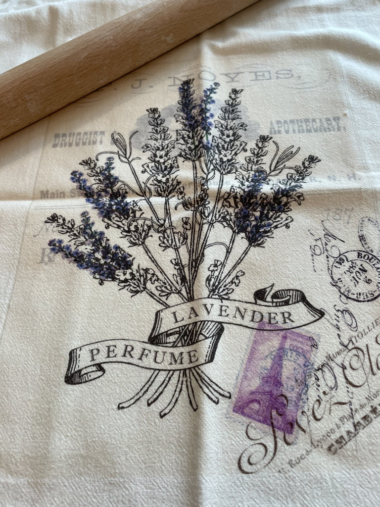 Tea Towel-Lavender Perfume - BELLAVINTAGEHOME