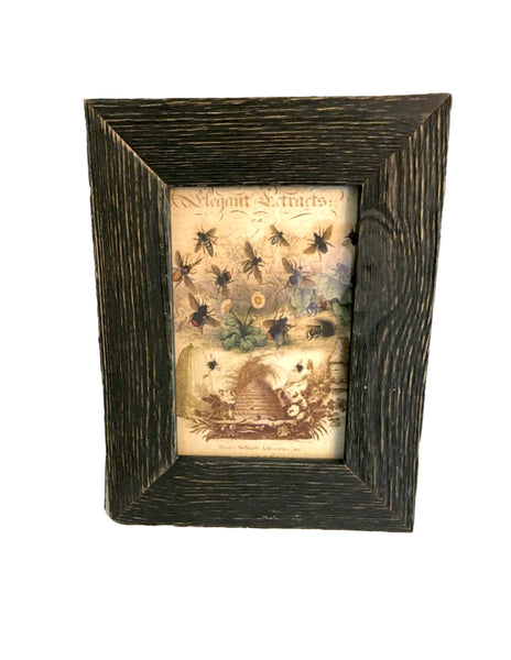 Black weathered wood Frame with Print ( More Options) - BELLAVINTAGEHOME