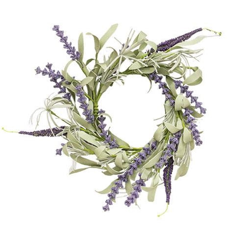 a Lavender and Herb   Candle Ring 8-10" - BELLAVINTAGEHOME