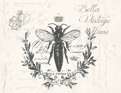 French Tea  Towel Bee - BELLAVINTAGEHOME