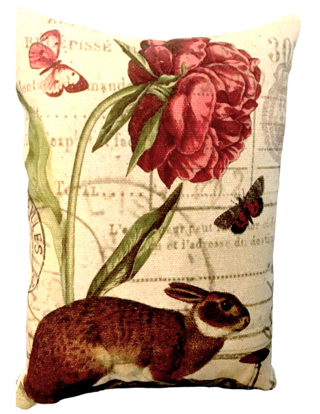 Le Lapin Rabbit Print,  Pillow, Note Cards, Tea Towel, Digital Download - BELLAVINTAGEHOME