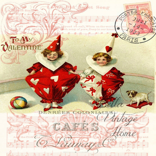 Valentine-To My Valentine Print, Pillow, Note Cards, Tea Towel, Digital Download - BELLAVINTAGEHOME