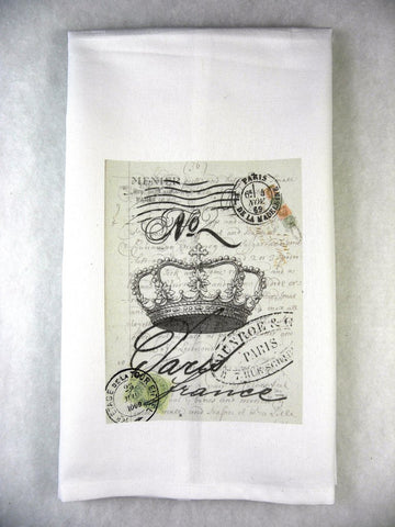 French Tea  Towel No 2 - BELLAVINTAGEHOME