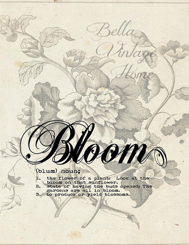Botanical Bloom Carnation Print, Pillow, Note Cards, Tea Towel, Digital Download - BELLAVINTAGEHOME