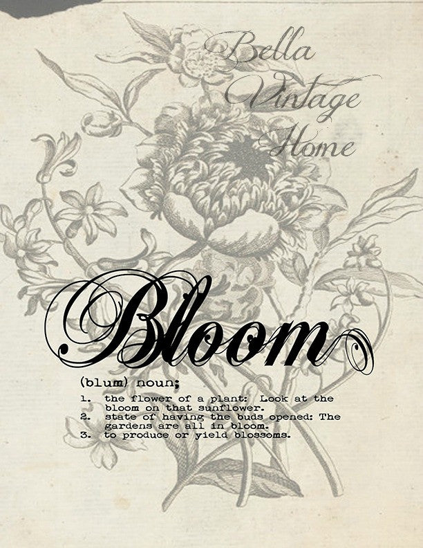Botanical Bloom Dahlia Print, Pillow, Note Cards, Tea Towel - BELLAVINTAGEHOME