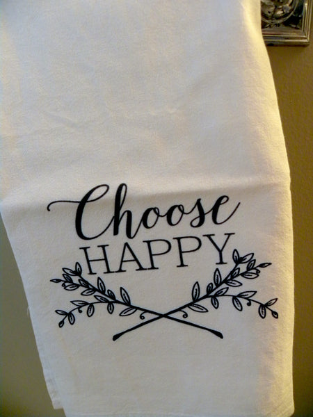 Choose Happy   Print,  Pillow, Note Cards, Tea Towels, Digital Download - BELLAVINTAGEHOME