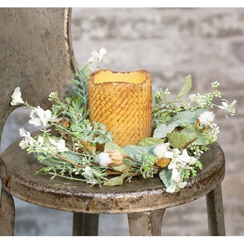 a Whisper Candle Ring/ Wreath - BELLAVINTAGEHOME