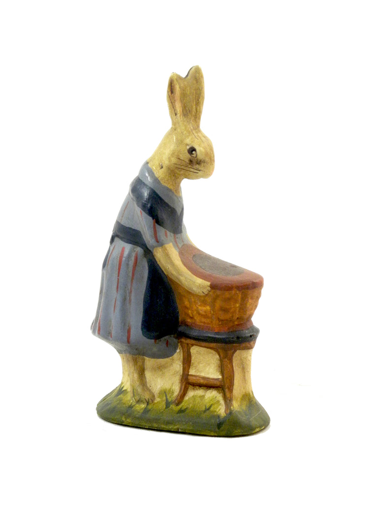 Mother Rabbit with Basket- Open Edition - BELLAVINTAGEHOME