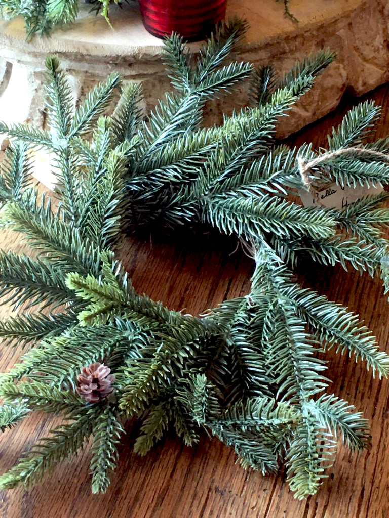 Wreath-Pine Wreath 10-12" - BELLAVINTAGEHOME